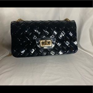 Small Black convertible crossbodybag Gold hardware